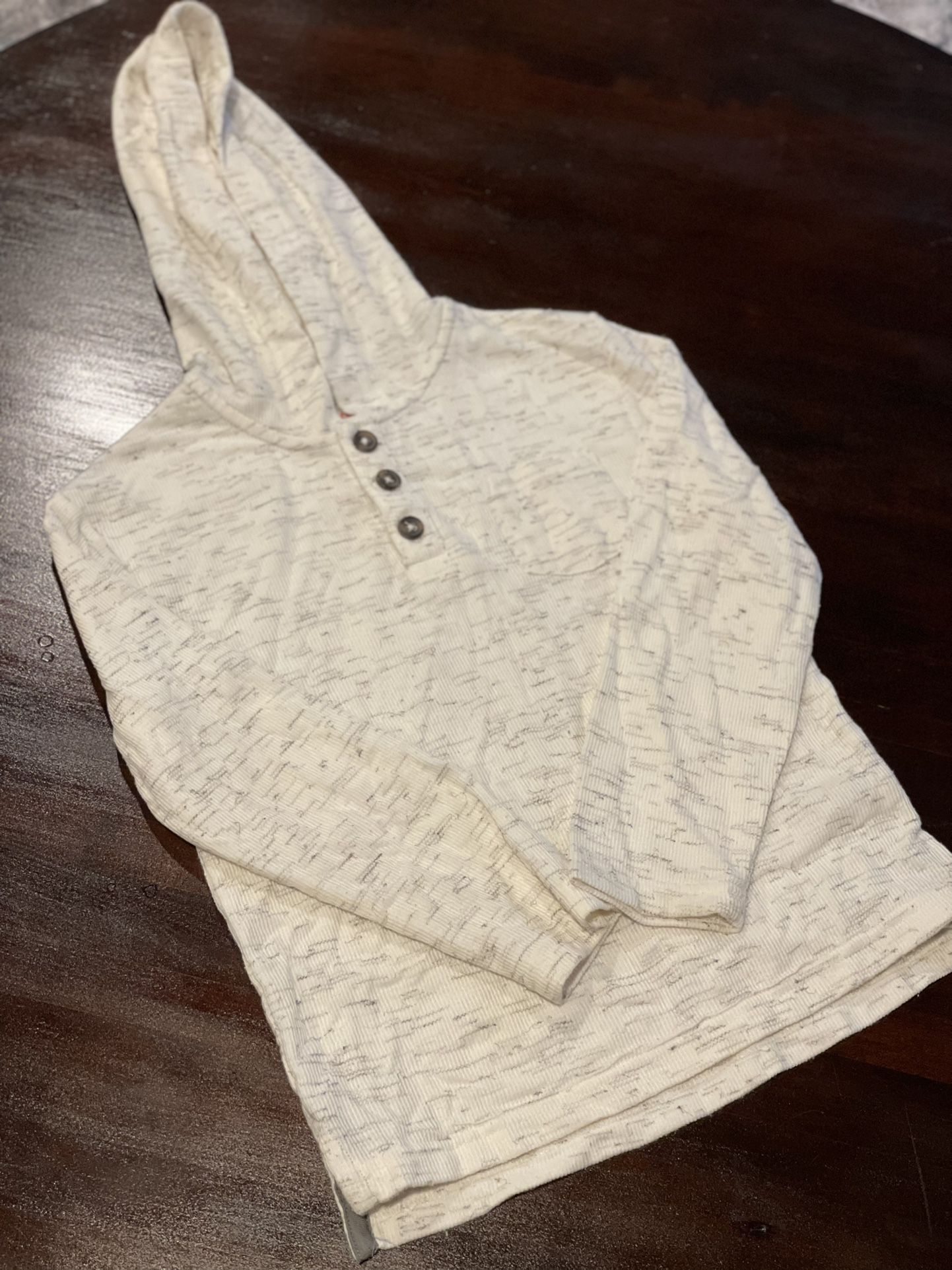Cream hoodie shirt XS 4/5 