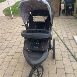 Running Jeep Stroller 