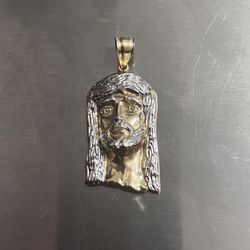 Gold Jesus Pendent