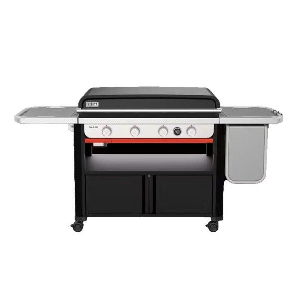 Weber Slate 36" Rust-Resistant 4 Burner Liquid Propane Digital Thermometer Outdoor Griddle Black 36