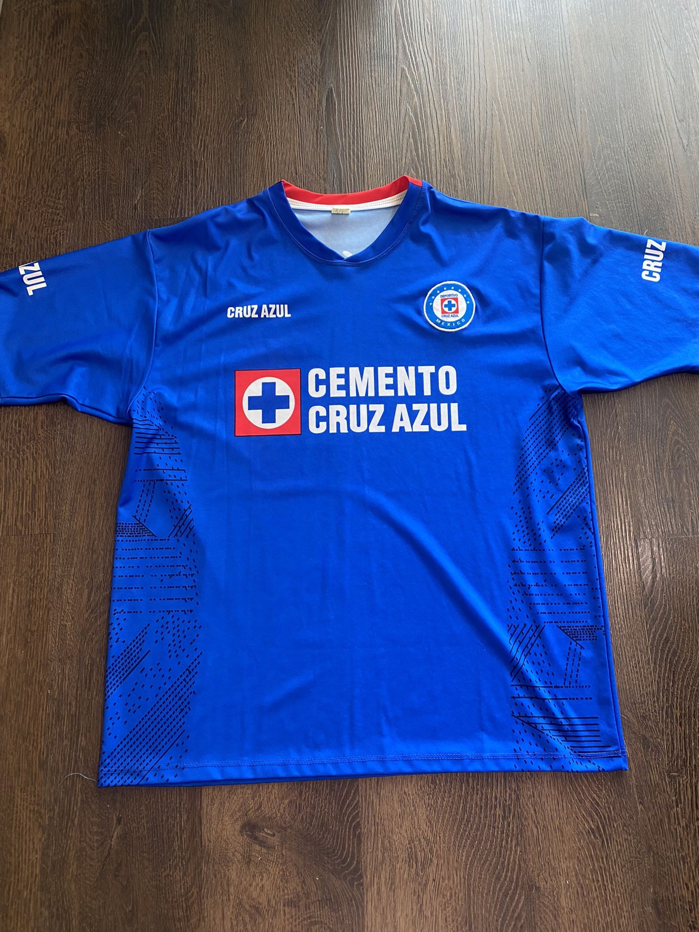 Men’s Blue Cemento Cruz Azul Jersey Size XL #8