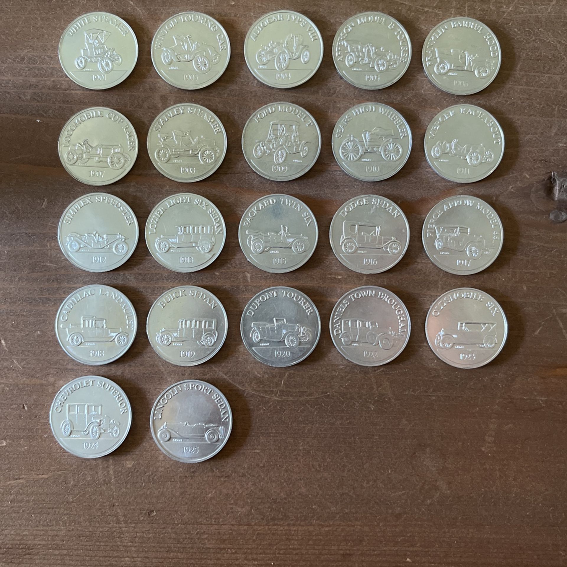 Sunoco Antique Car Coin Series