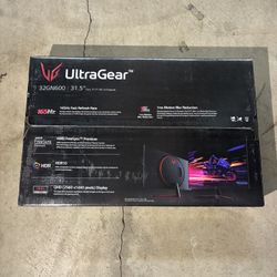 LG 32" Ultra-Gear QHD (2560 x 1440) Gaming Monitor, 165Hz, 1ms, Black