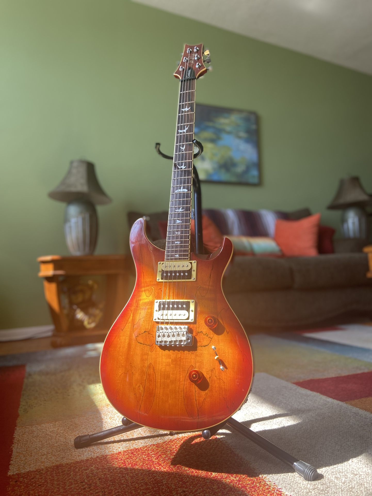 PRS SE 24 Custom Spalted Maple w/ Hipshot Locking Tuners