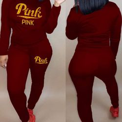 Ladies Plus Pink Sweatsuit, 4,X