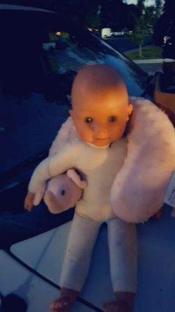 Baby Doll with Furry Small Toy