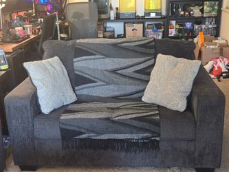 Dark Gray Altari Loveseat — Excellent Condition