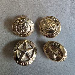 St John Lot Of 4 Large Dou Le Gold Tone Clip Ons