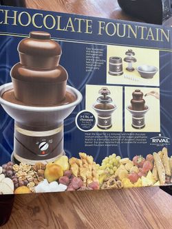 Chocolate Fountain Rival 3-5 Lbs Of Chocolate 🍫