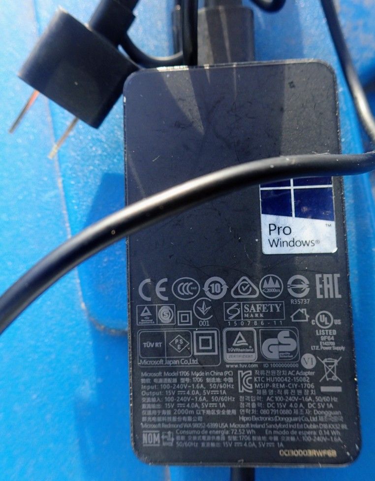 Microsoft 1706 Power Supply For Surface Pro In Seattle