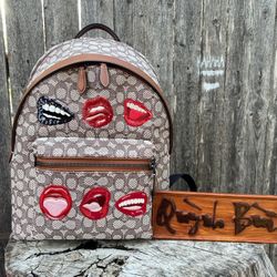 Coach X Tom Wesselmann Charter Backpack In Signature Textile Jacquard