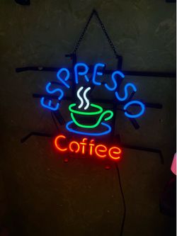 Espresso neon sign