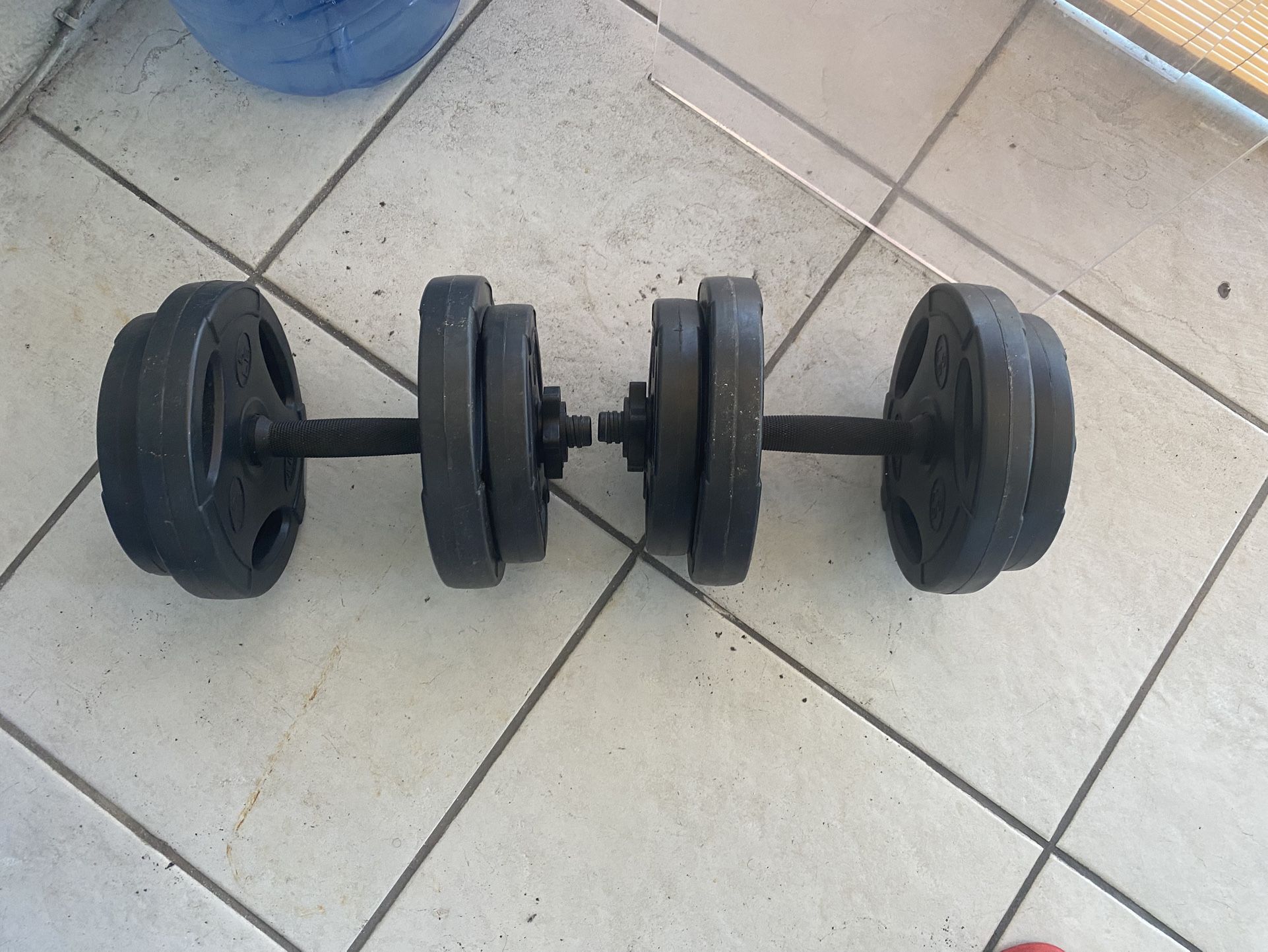 Adjustable Dumbbells Set 36lb $80