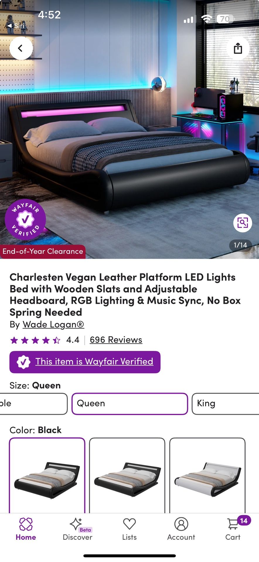 Queen size Bed