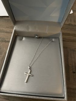 Sterling Silver Cross Necklace 