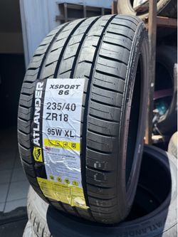 235/40/18 Atlander Sport Tires installed and balanced / instaladas y balanceadas