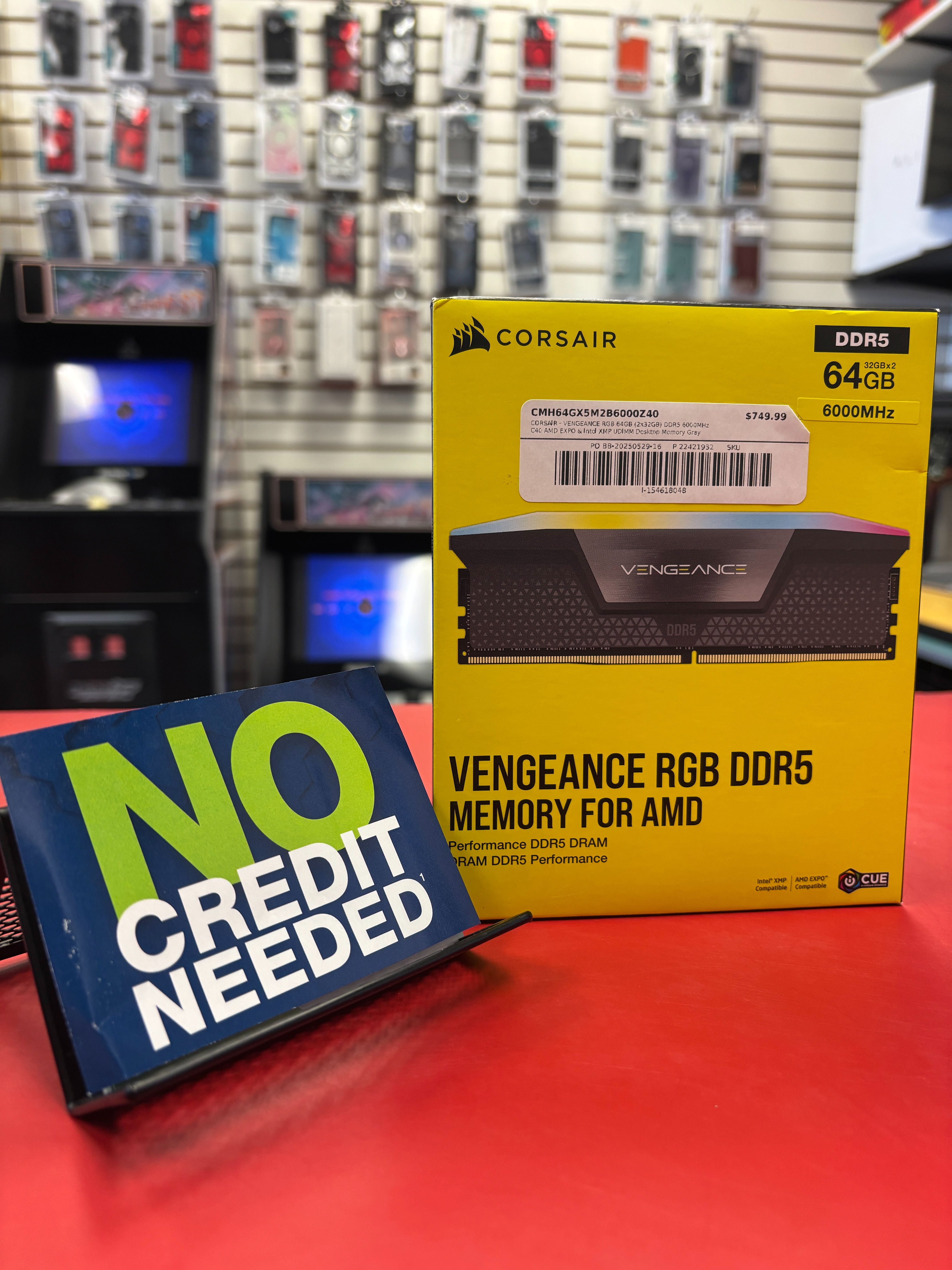 DDR5 RAM 64GB (2x32GB) RGB Corsair Vengeance | $0 Down!