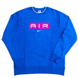 Nike “Air” Men's Fleece Crew-Neck Sweatshirt Retro Size medium HM0177-480 NWT