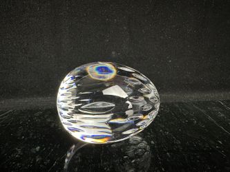 Baccarat Cut Crystal Egg Paperweight