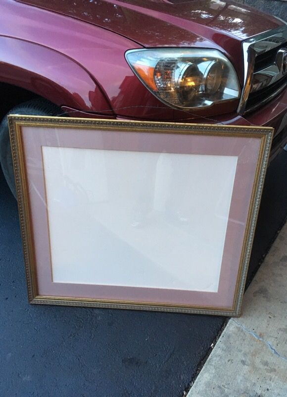 36 in three-quarter inch by 32 inch large wood outline frame