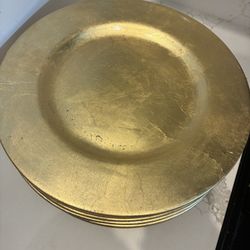 6 Gold Super Heavy Plates 