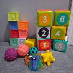 Baby Plastic Blocks And Sensory Toys 