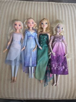 Elsa DISNEY DOLLS Lot of 4. 