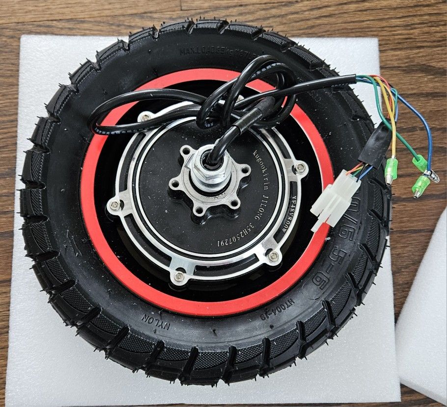 10 inch 52V1600W 60V3000W Hub Motor Scooter Tire 80/65-6 Rear Wheel E-bike