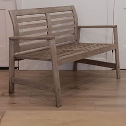 Vintage Wood Patio Bench