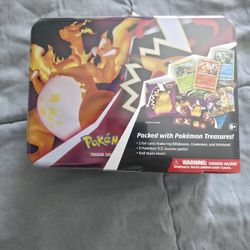Pokemon TCG: Fall 2020 Charizard Collectors Treasure Chest Lunch Box Tin Sealed