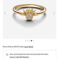 Celestial Sparkling Sun Ring