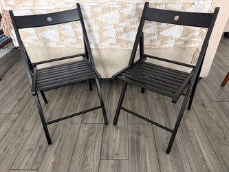 Pair of IKEA Terje Folding Chairs (Sold Together)