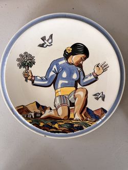 Vernon Kilns “Salamina” Vintage Ceramic Plate