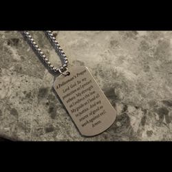 Police officers Prayer Necklace Stainless steel
