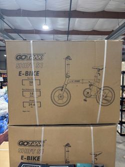 GoTrax Shift S1 E-Bike Black Color Electric Bike