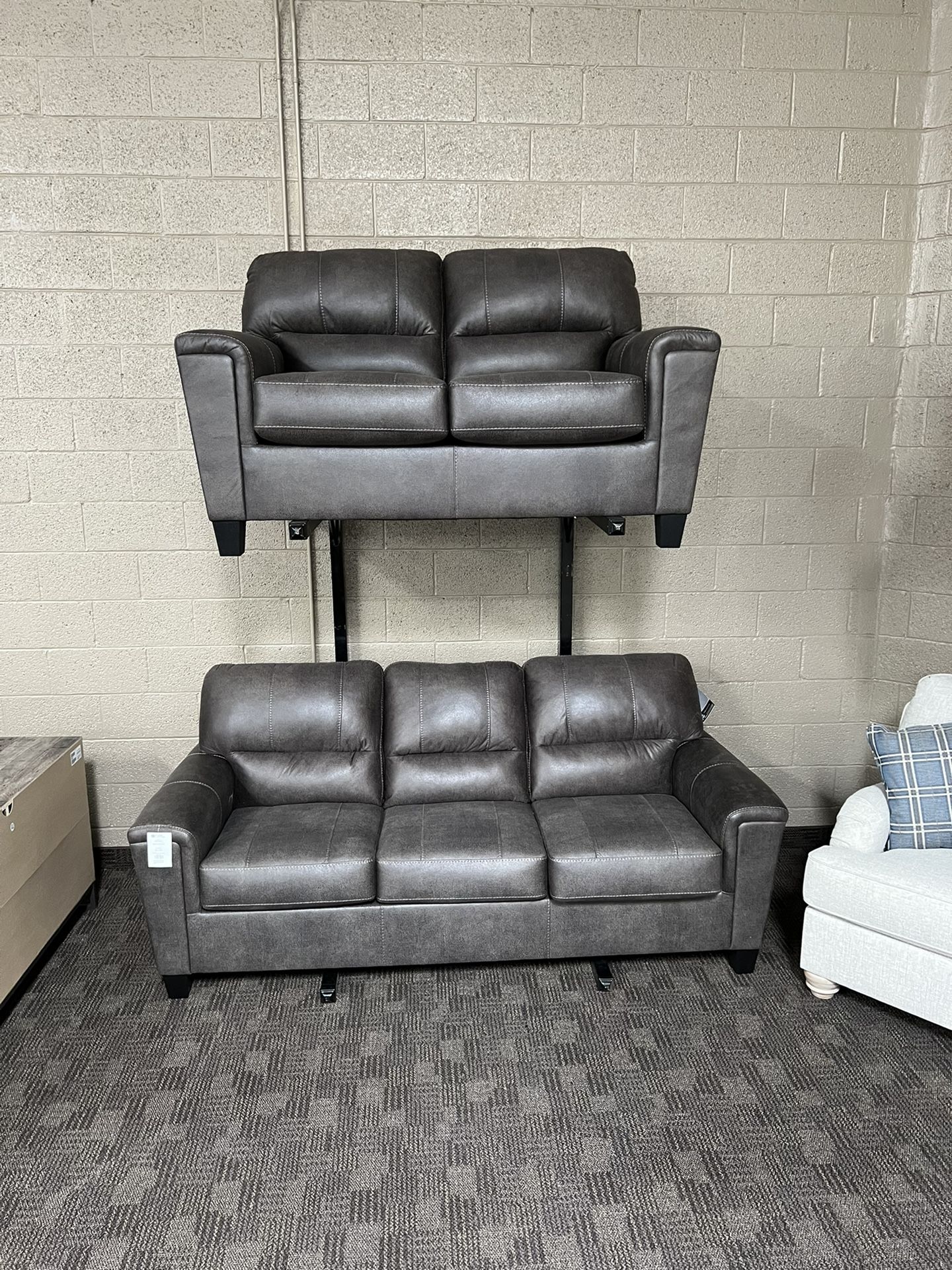 Grey Sofa Couch Set