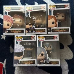 Complete Set Of Jujutsu Kaisen Funko Pops
