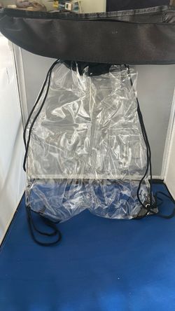Clear PVC Drawstring Backpack