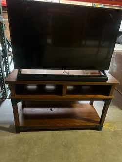 TV plus TV stand plus speaker