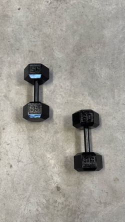 35 lb Hex Dumbbells Pair
