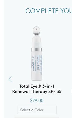 Color science under eye