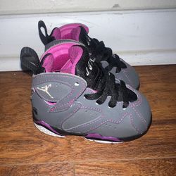 (TD) Air Jordan 7 Retro Grey/Purple 705418-016