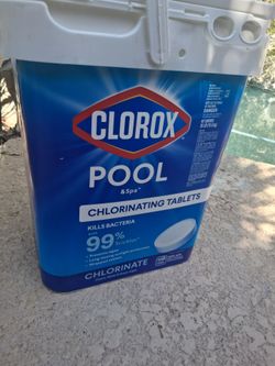 pool bleach  tablets new clorox 35lb