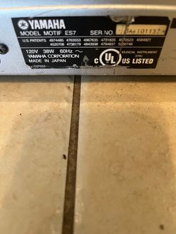 Yamaha motif ES7 just cleaned and Service