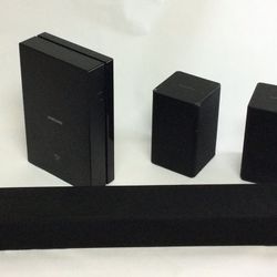 Bluetooth Samsung 4.1 Channel 200-watts Sound-Bar Includes 2 Rear Speakers 