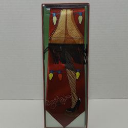 Neca Christmas Story Leg Lamp Necktie Red Fringe