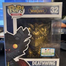 Funko Pop! World of Warcraft - Deathwing - (Gold) - 2015 Asia Exclusive