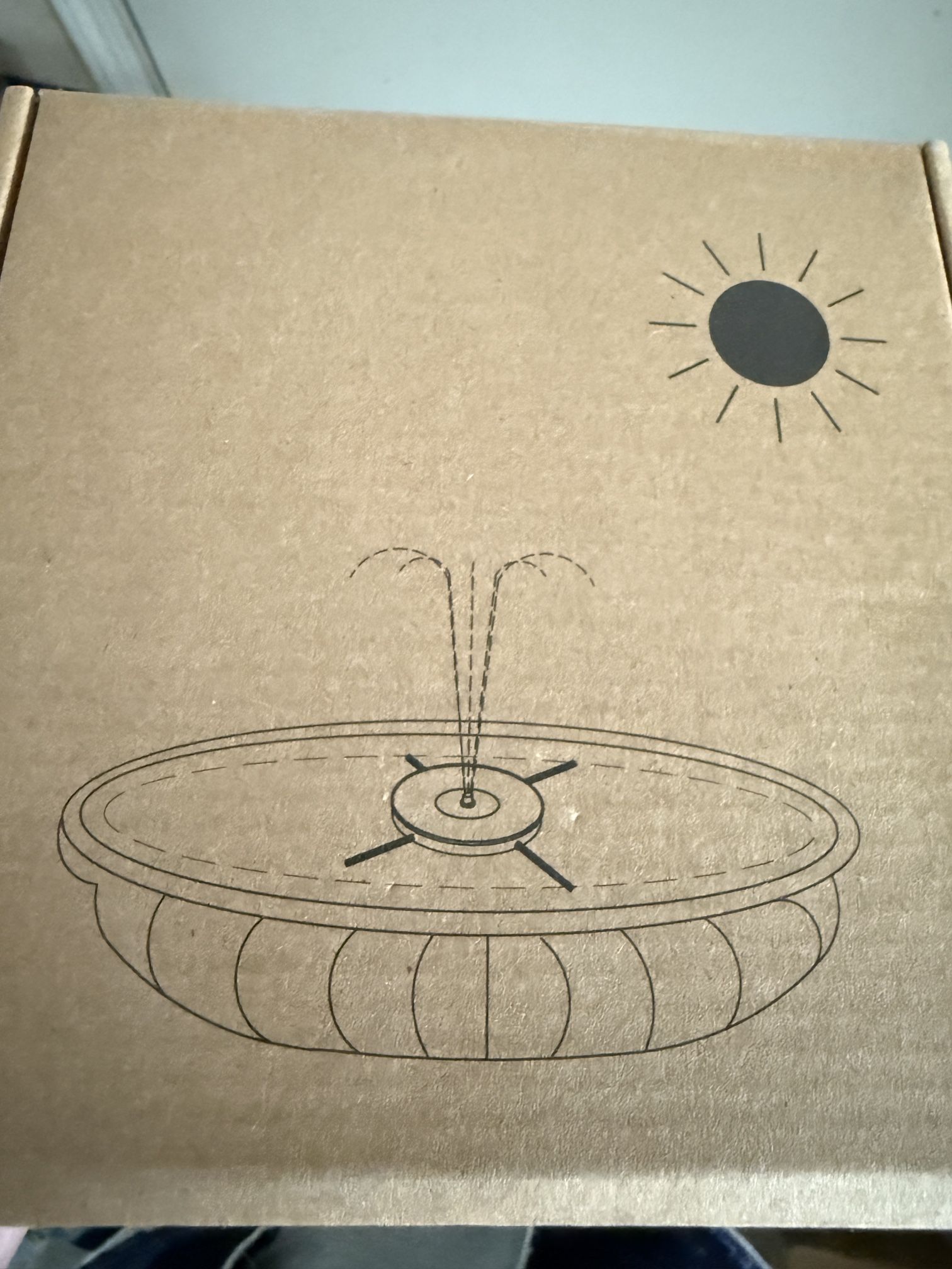 New In Box Solar Fountain