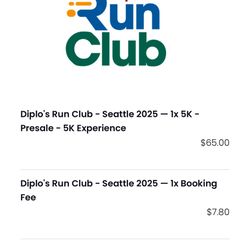 Diplo 5k Run Club + Concert Ticket 