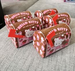 Hello Kitty Valentines Tin Mailboxes NEW 
